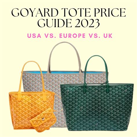 goyard tote blue vs red|Goyard tote prices.